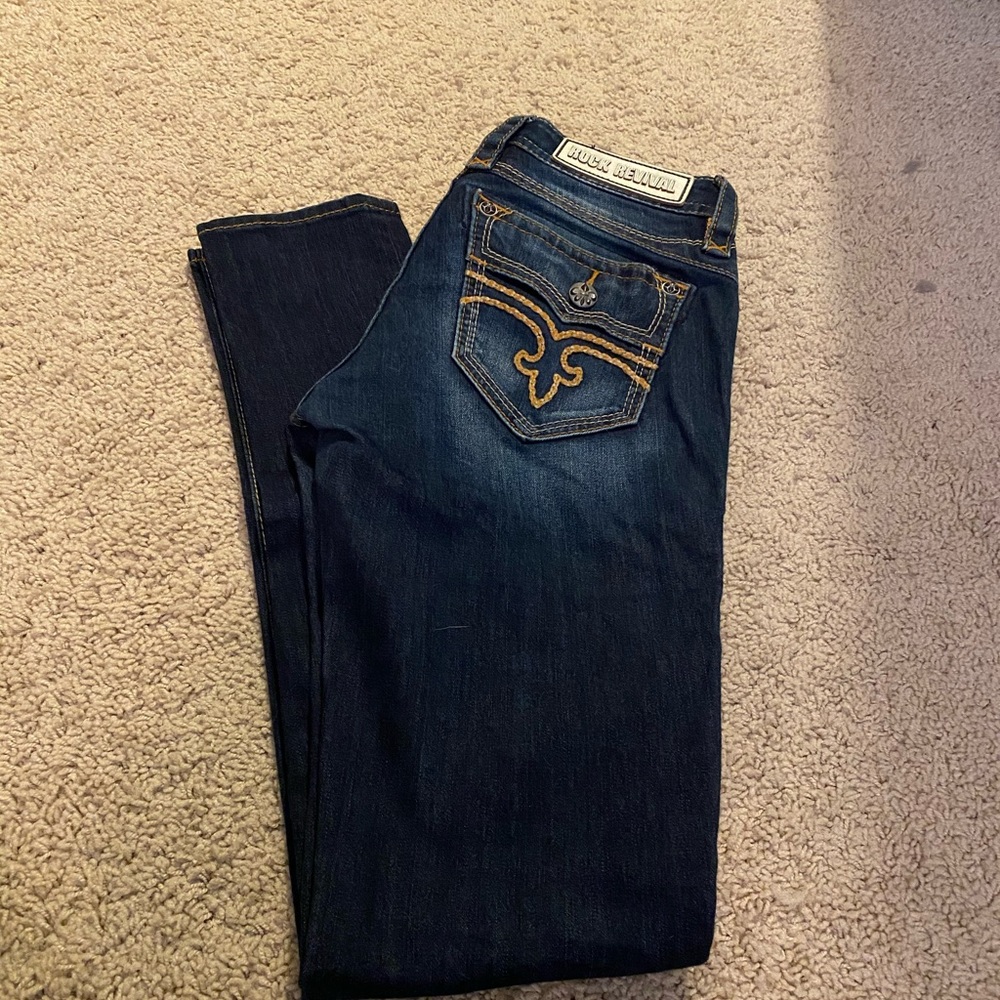 Rock Revival Calli Skinny Jeans Size 27 X 33 1/2